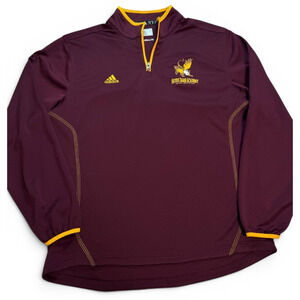 Adidas ClimAlite Notre Dame Academy 1/4 Zip Pullover Jacket Men’s Large